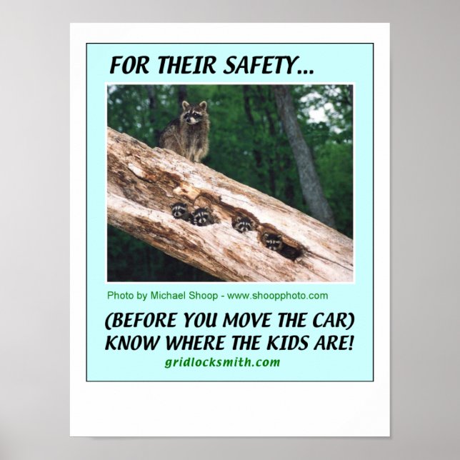 FOR THEIR SAFETY... KNOW WHERE THE KIDS ARE POSTER (Front)