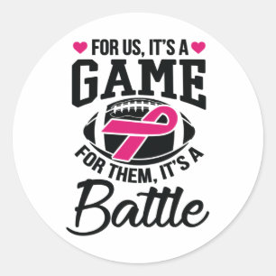 For Them Breast Cancer Awareness Classic Round Sticker