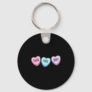 For This Candy Hearts Anti-valentine's Day Gag Key Ring