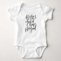 For This Child I Have Prayed - Baby Bodysuit