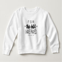 For this child I have prayed, Black Font