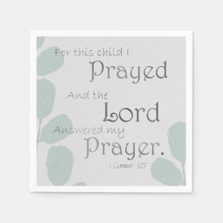 For this Child I Prayed Napkin