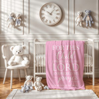 For this child I prayed personalised baby blanket