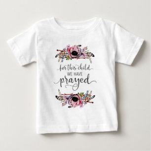 For This Child We Have Prayed Baby Girl Tutu T-Shirt