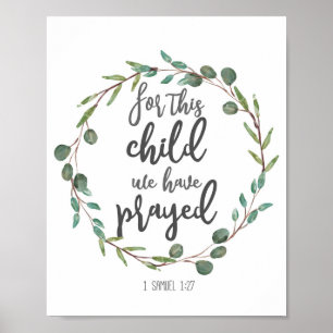 For this child we have prayed decor