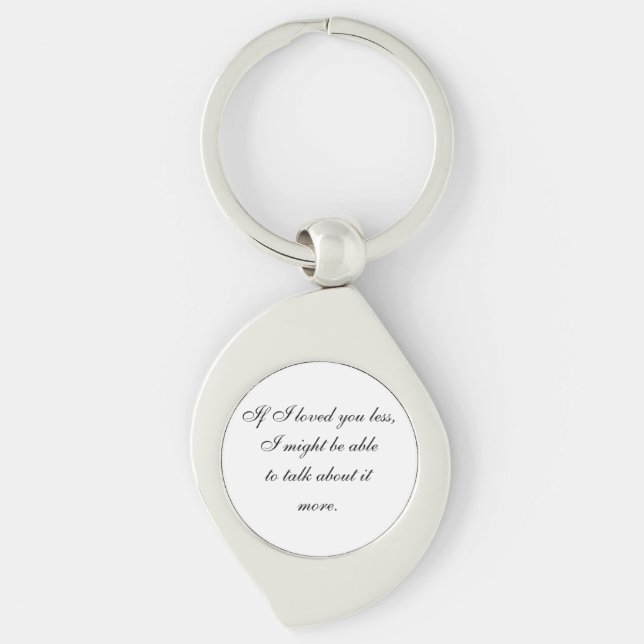 For those of deep feeling  expressing love   key ring (Front)