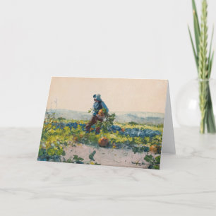 For to Be a Farmer’s Boy   Winslow Homer Card