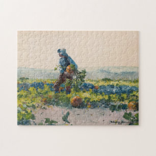 For to Be a Farmer’s Boy Winslow Homer Jigsaw Puzzle