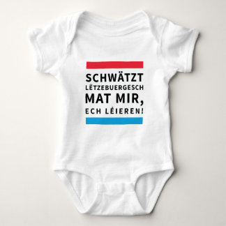 For Toddlers who Learn Luxembourgish Baby Bodysuit