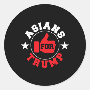 For Trump 2020 President Cool Pro Republicans Gift Classic Round Sticker