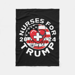 For Trump 2024 1 Fleece Blanket