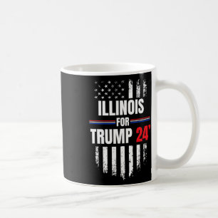 For Trump 2024 American Flag Coffee Mug