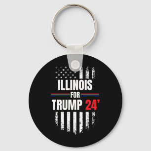 For Trump 2024 American Flag  Key Ring