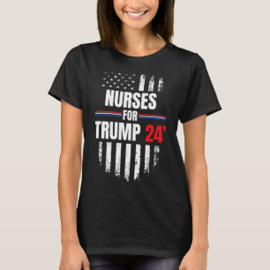 For Trump 2024 American Flag T-Shirt