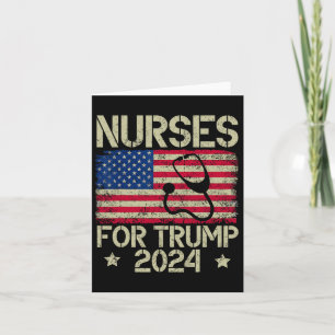For Trump 2024 American Flag Trump Usa Flag Card