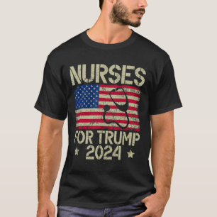 For Trump 2024 American Flag Trump Usa Flag  T-Shirt