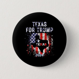 For Trump 2024 American Flag - Vintage 6 Cm Round Badge
