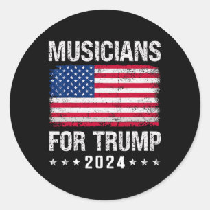 For Trump 2024  Classic Round Sticker