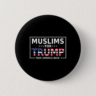 For Trump 2024 Conservative Funny Election 45 47 1 6 Cm Round Badge