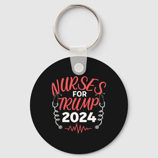 For Trump 2024 Election  Key Ring (Front)