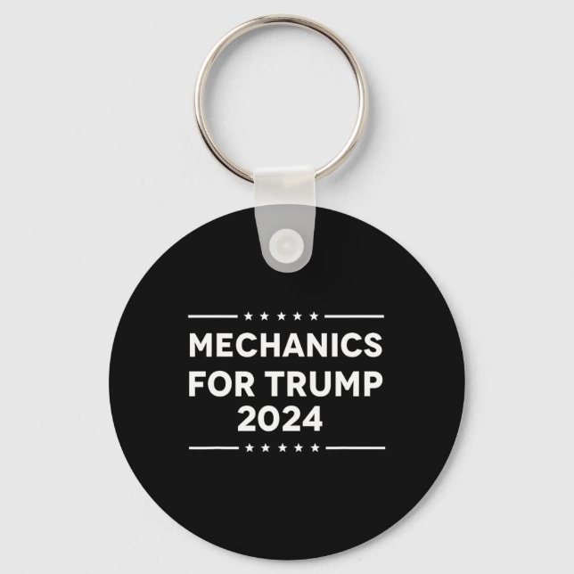 For Trump 2024  Key Ring (Front)
