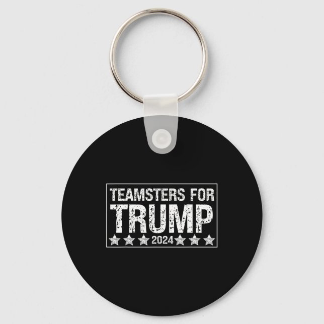 For Trump 2024  Key Ring (Front)