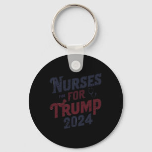 For Trump 2024 Nurses Support Trump 2024 Key Ring
