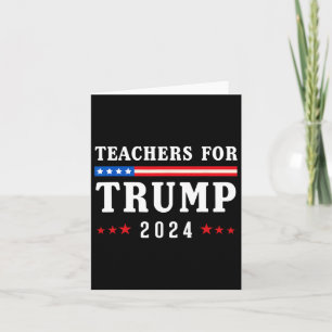 For Trump 2024 Patriotic American Flag Card