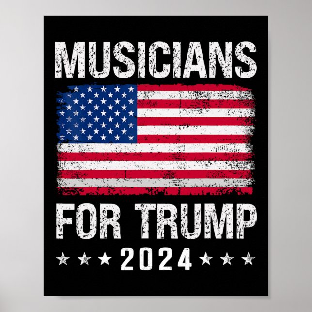 For Trump 2024  Poster (Front)