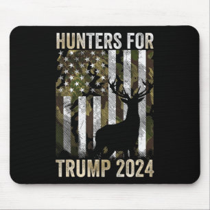 For Trump 2024 President Camouflage Deer Elk Antle Mouse Pad