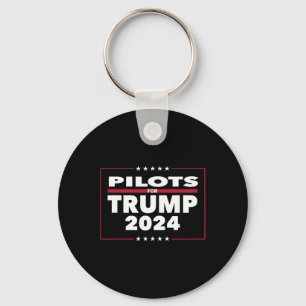 For Trump 2024 President Republican Pilots  Key Ring