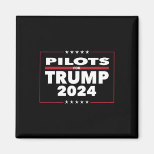 For Trump 2024 President Republican Pilots Magnet