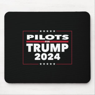 For Trump 2024 President Republican Pilots  Mouse Pad