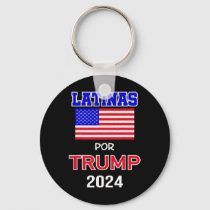 For Trump 2024 Pro Trump Gift - Latinas Por Trump  Key Ring