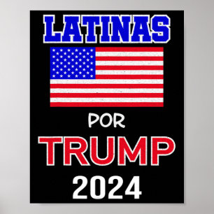 For Trump 2024 Pro Trump Gift - Latinas Por Trump  Poster