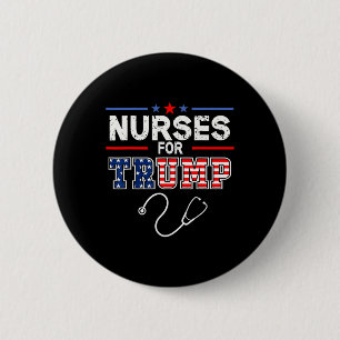For Trump 2024 Support Donald Trump - America Flag 6 Cm Round Badge