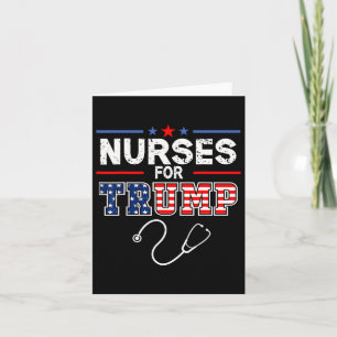 For Trump 2024 Support Donald Trump - America Flag Card