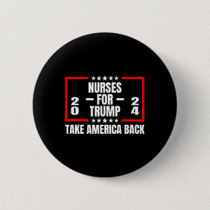 For Trump 2024 Take America Back 6 Cm Round Badge