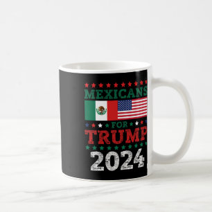 For Trump 2024 Take America Back Mexico Usa Flag Coffee Mug