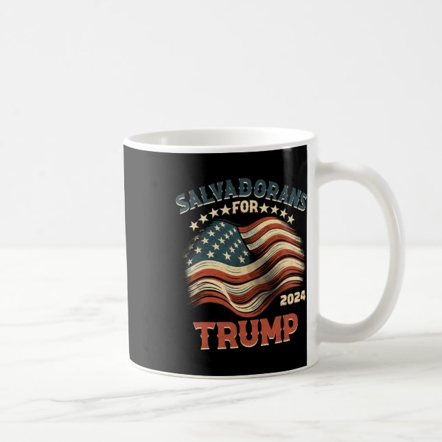 For Trump 2024 Usa Flag  Coffee Mug (Right)