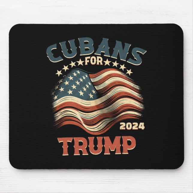 For Trump 2024 Usa Flag  Mouse Pad (Front)