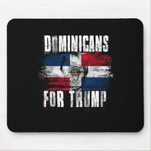 For Trump American Dominican Republic Patriotic Mouse Pad
