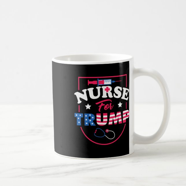 For Trump - Conservative Republican Nurses Support Coffee Mug (Right)