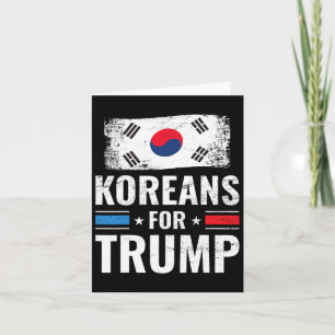 For Trump Pro Trump 2020 Supporter Gift Card
