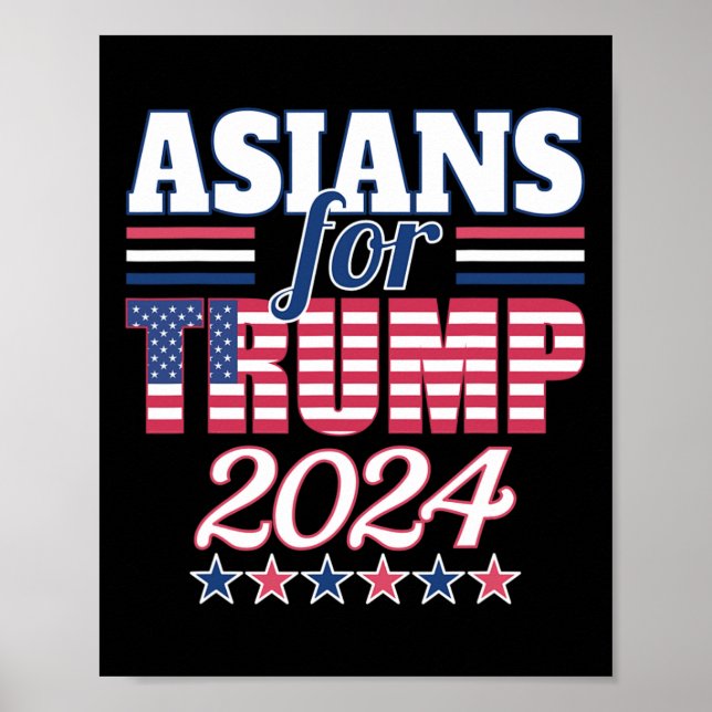 For Trump Pro Trump 2024 Election Trump Supporter  Poster (Front)