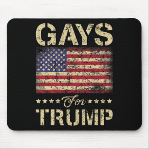 For Trump Stars And Stripes American Flag  Mouse Pad