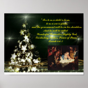 For Unto Us A Child is Born - Isaiah Poster