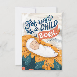 For Unto Us Christmas Card