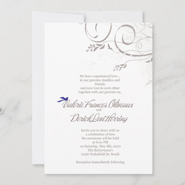 For Valerie Invitation (Front)