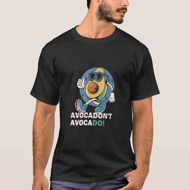 for vegan vegetarian avocado yoga T-Shirt (Front)